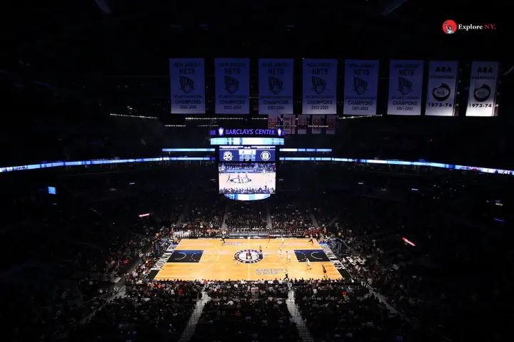 Basketball Game at Madison Square Garden or the Barclays Center