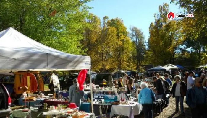 Shopping at the Woodstock Flea Market